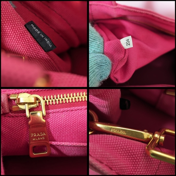 ✨️💎Authentic PRADA Canapa L Denim Tote Bag with strap - Picture 15 of 15